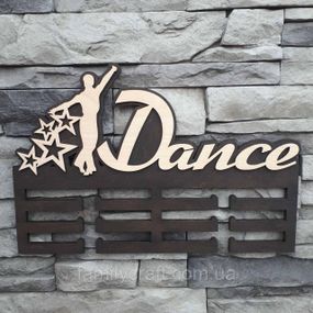 Медальниця  Дерев'яний тримач для медалей Органайзер для нагород Бальні танці