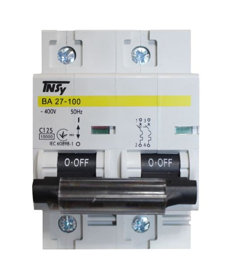 Автоматичний вимикач ВА27-100 2Р 125А 10 кА х-ка C Ny95504848 | Зображення 1