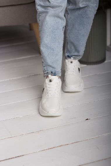 Кроссовки женские Fashion Caelin 2625 38 размер 24 см Белый | Зображення 2