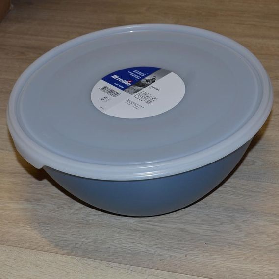 Миска кухонна з кришкою Rotho Caruba 1,8 л (10261), пластикова, для зберігання продуктів, блакитна | Зображення 3