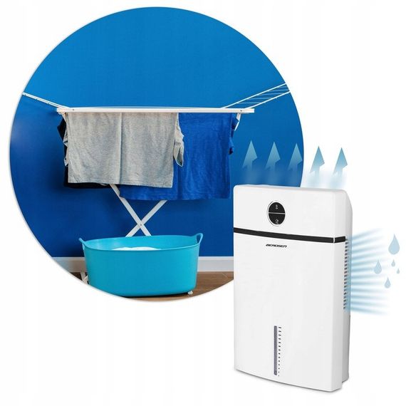 Осушувач повітря Berdsen BR-20C термоелектричний 600 мл/добу, 2 л, білий | Зображення 6