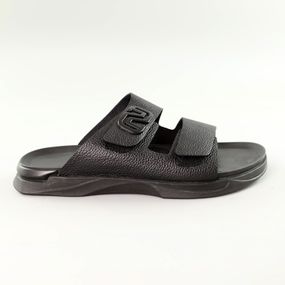 Шльопанці чоловічі шкіряні 589132 Чорні 40 41 42 43 44 45