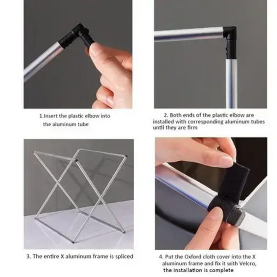 Кошик для білизни на 3 відсіки 120 л, Великий кошик для сортування речей   знижка | Зображення 4