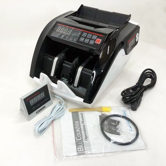 Лічильник купюр з високою швидкістю роботи Bill Counter UV MG 5800, Лічильник грошей для офісу HL-73 | Зображення 3