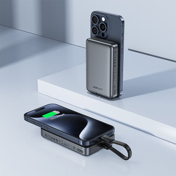 Портативний ЗП Power Bank Acefast M10 PD30W з БЗП 10000 mAh Black | Зображення 4