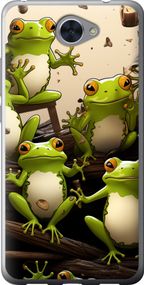 Чехол на Huawei Y7 2017 Жабки "5656u-1019-17620"