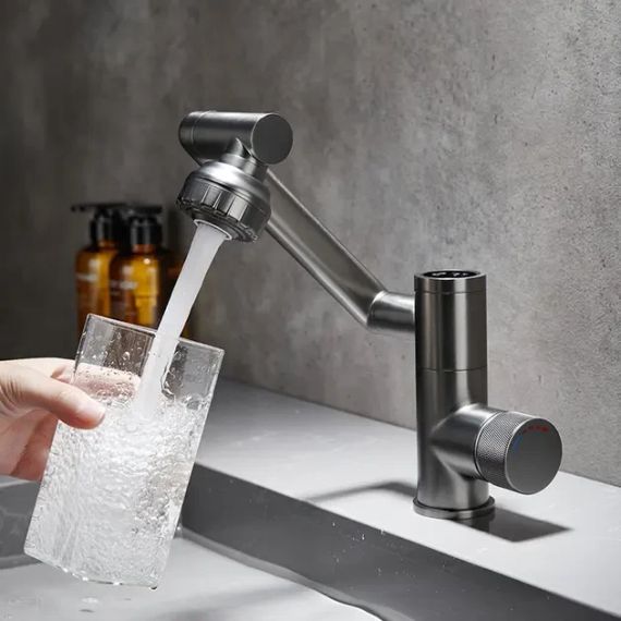 Змішувач для кухні під фільтр із гнучким зливом faucet AND938 Чорний | Зображення 1