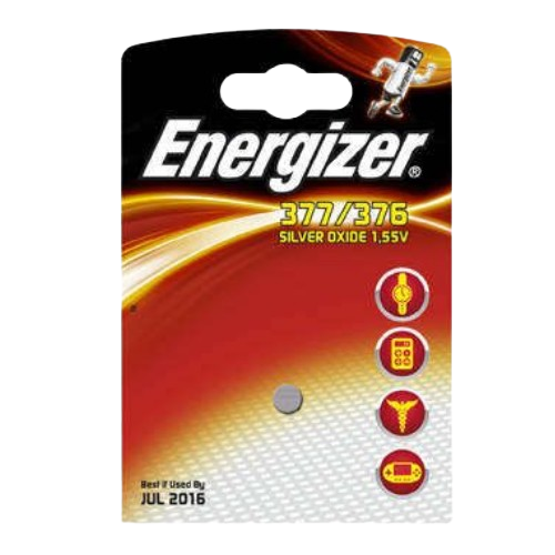 Батарейка G4/LR66/LR626/377 (бл-1шт) Energizer ZM Silver Oxide | Зображення 1