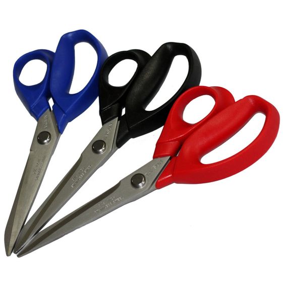 Ножиці кравецькі TAKSUN №9,5 (235мм) пластикова ручка (в асортименті) (6406)