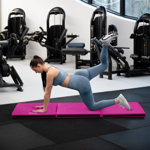 Мат гимнастический жесткий Gymtek 5см розовый | Зображення 2