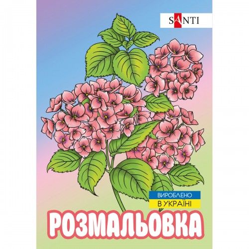Раскраска А4 Santi Флористика 743058 12 листов