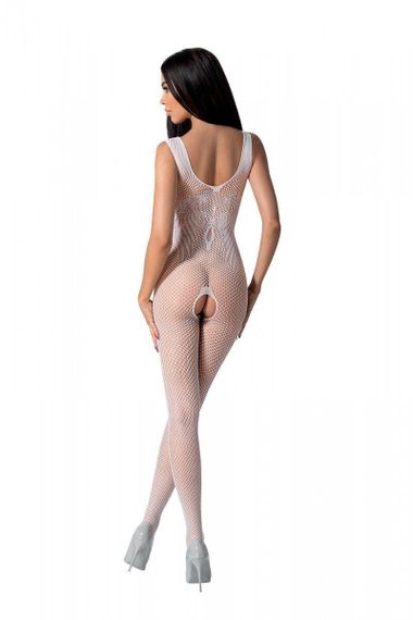 Бодістокінг з крилами Passion BS098 One Size, white, середня сітка, відкритий доступ Sex Aura | Зображення 2