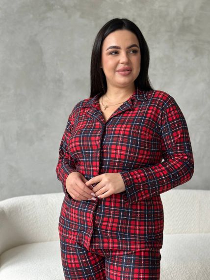 Максимально комфортна та приємна піжама-домашній костюм  в розмірі PLUS SIZE | Зображення 8