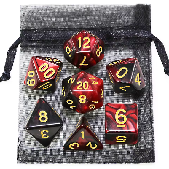 Набір гральних кубиків для настільних ігор DND RPG TRPG | Зображення 1