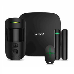 Комплект охранной сигнализации Ajax StarterKit Cam Plus HDR black
