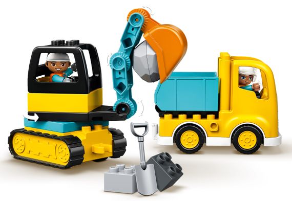 Конструктор LEGO DUPLO Вантажівка і гусеничний екскаватор 10931 (10931) | Зображення 4
