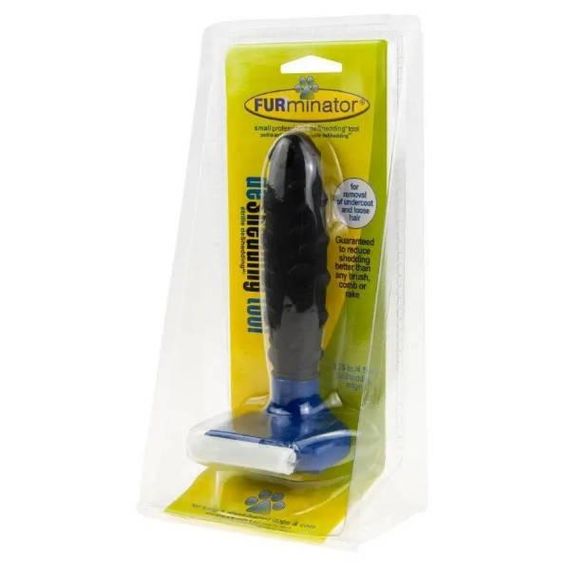 Фурмінатор для чищення вовни для котів та собак леза 4,5 см Синій