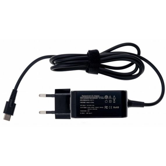 Блок живлення до ноутбуку Grand-X Type-C 45W Asus, Apple, Dell, HP, MI, Lenovo, Xiaomi (45WTC) | Зображення 2