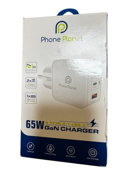 Многофункциональное зарядное устройство / Адаптер / Зарядный штекер Phone Planet 65W | Зображення 1