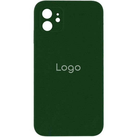 Чохол Silicone Case Square з повним захистом камери для iPhone 11 Колір 15.Dark Сірий