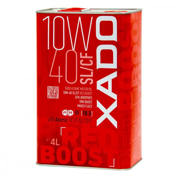 Моторна олива XADO SL/CF Red Boost 10W-40 4л.