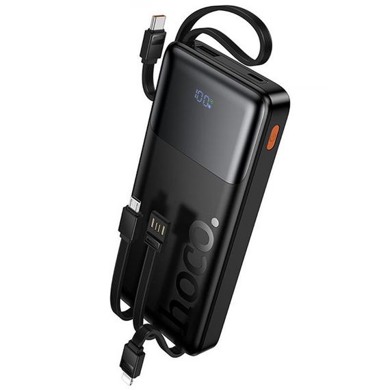 Портативний ЗП Power Bank Hoco J156 Founder 22.5W+PD20W with 4 cables 10000 mAh Black