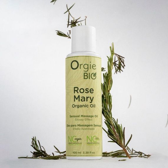 Роспродаж!!! Масажна олія Orgie – Bio Rosemary Organic Oil 100 мл (термін 26.07.2026) Sex Aura | Зображення 3