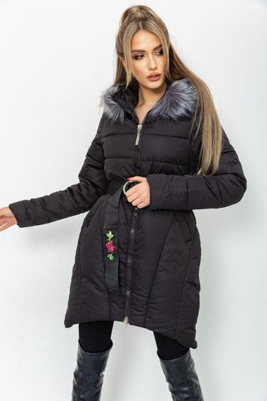 Куртка женская зимняя  цвет черный 131R2258 | Зображення 3