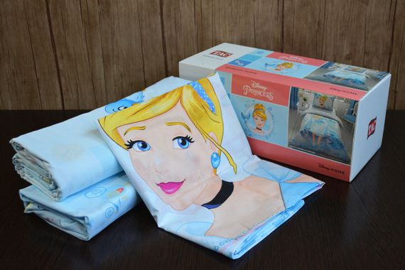 Постільна білизна TAC Disney 160×220 см Cinderella Forever | Зображення 1