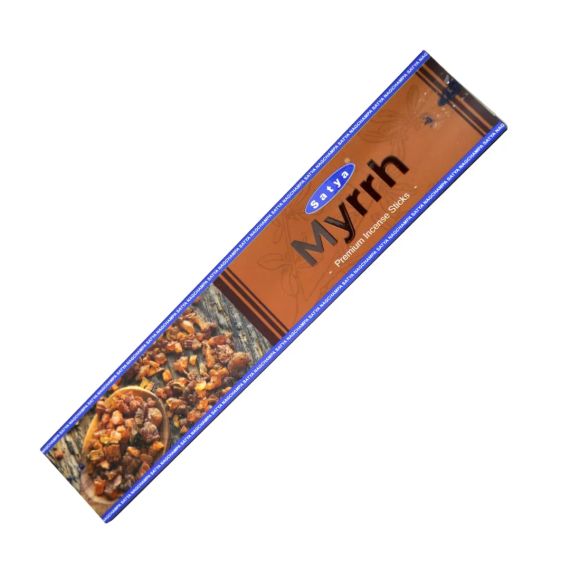 Аромапалички преміальні Мірра  Myrrh 15г Satya 8904234413587