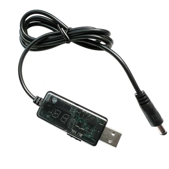Кабель питания USB - DC 5.5 x 2.1 мм повышающий 5v - 9V, 12v для роутеров | Зображення 4