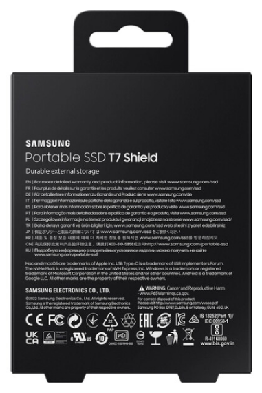 SSD накопичувач Samsung T7 Shield 1TB USB 3.2 Type-C Black (MU-PE1T0S/EU) | Зображення 9
