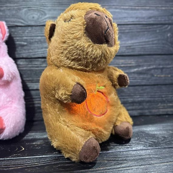 Інтерактивна плюшева іграшка для сну Капібара, з підсвічуванням | Зображення 9