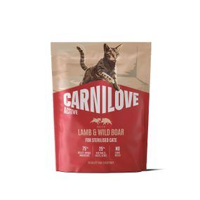 Сухий корм для стерилізованих котів з ягнятком та кабаном Carnilove Active Lamb & Wild Boar Sterilised, 400 гр