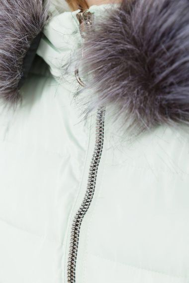 Куртка женская демисезонная  цвет фисташковый 167R2227 | Зображення 4