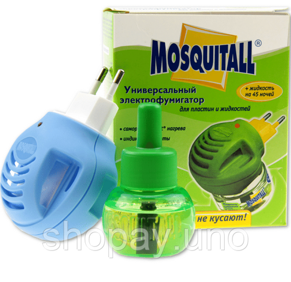 Комплект від комарів, прилад + рідина 45 ночей Mosquitall універсальний захист | Зображення 6
