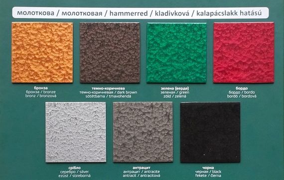 Емаль антикорозійна по металу 3в1, молоткова, антрацит, ТМ"Maxima" - 0,75л | Зображення 3