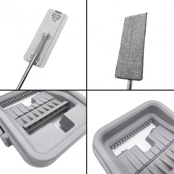 Швабра з відром комплект Scratch Cleaning Mop G3 Middle з автоматичним віджимом і складною ручкою | Зображення 1
