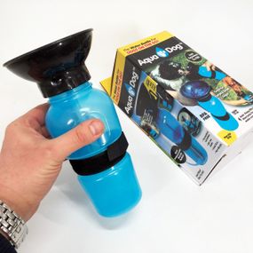 Поилка для собак дорожная переносная Aqua Dog 537 мл портативная бутылка для крупных и мелких собак FS-97 RP-79