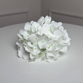 Гортензия латексная искусственная h=70см. d=17 cm 1шт. Цвет: белый WA-88