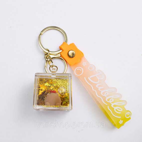 Детский брелок Капибара Cube 3.5×3.5×3.5 (см) для ключей, на сумку и рюкзак (рандом) HP-55-34BR | Зображення 3