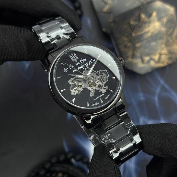 Годинник наручний Awarder 048 Не Забуду Дім All Black Steel | Зображення 3