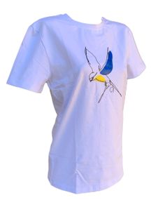 Футболка 4Profi з принтом "Птах"  Біла размір XXL