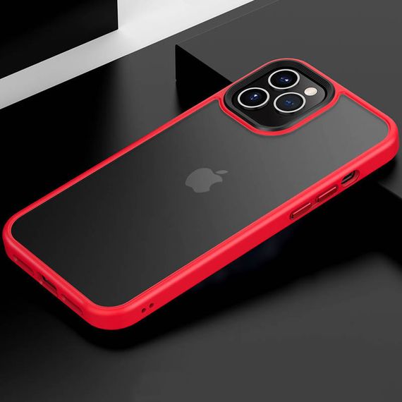 TPU+PC чохол Metal Buttons для Apple iPhone 11 Pro Max (6.5") Червоний / Red | Зображення 1