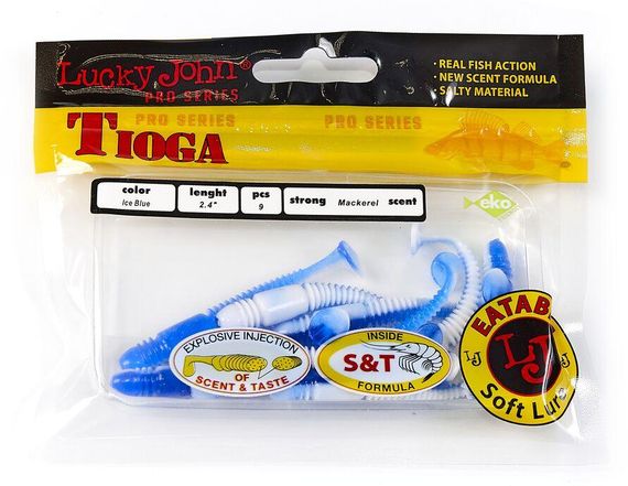 Виброхвост 2.4" Tioga Lucky John Лаки Джон T69 | Зображення 1