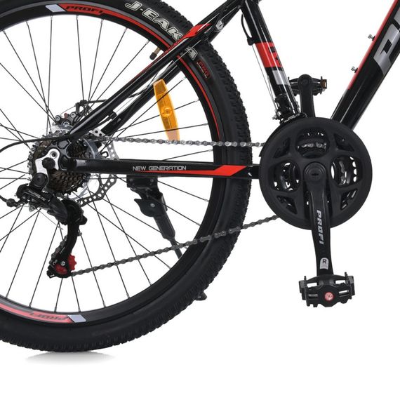 Велосипед MTB2602-2, 26 дюймів, алюмінієва рама 13 Shimano 21SP чорно-червоний | Зображення 2