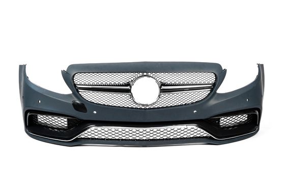 Передній бампер в зборі (AMG C63-designs 2014-2018) для Mercedes C-сlass W205 рр