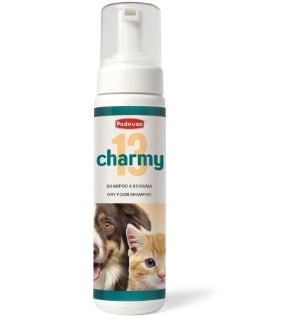 Піна-шампунь для очищення вовни собак та котів без води Padovan Charmy 13, 200 мл