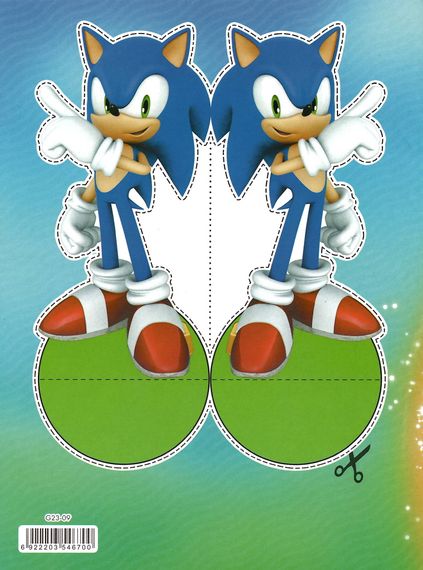 Раскраска Sonic А4 + 114 наклеек G23-09 Jumbi (6922203546700) | Зображення 1