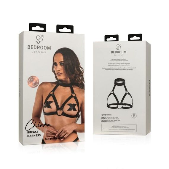 Портупея Bedroom Fantasies Chiara Breast Harness - Black | Зображення 3